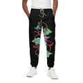 Ninja Warrior Print Cotton Sweatpants