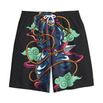 Ninja Warrior Print Cotton Shorts