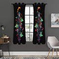 Ninja Warrior Print Grommet Curtain Panels