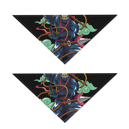 Ninja Warrior Print Dog Bandana