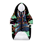 Ninja Warrior Print Dog Zip Up Hoodie