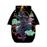 Ninja Warrior Print Dog Zip Up Hoodie