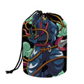 Ninja Warrior Print Drawstring Makeup Bag