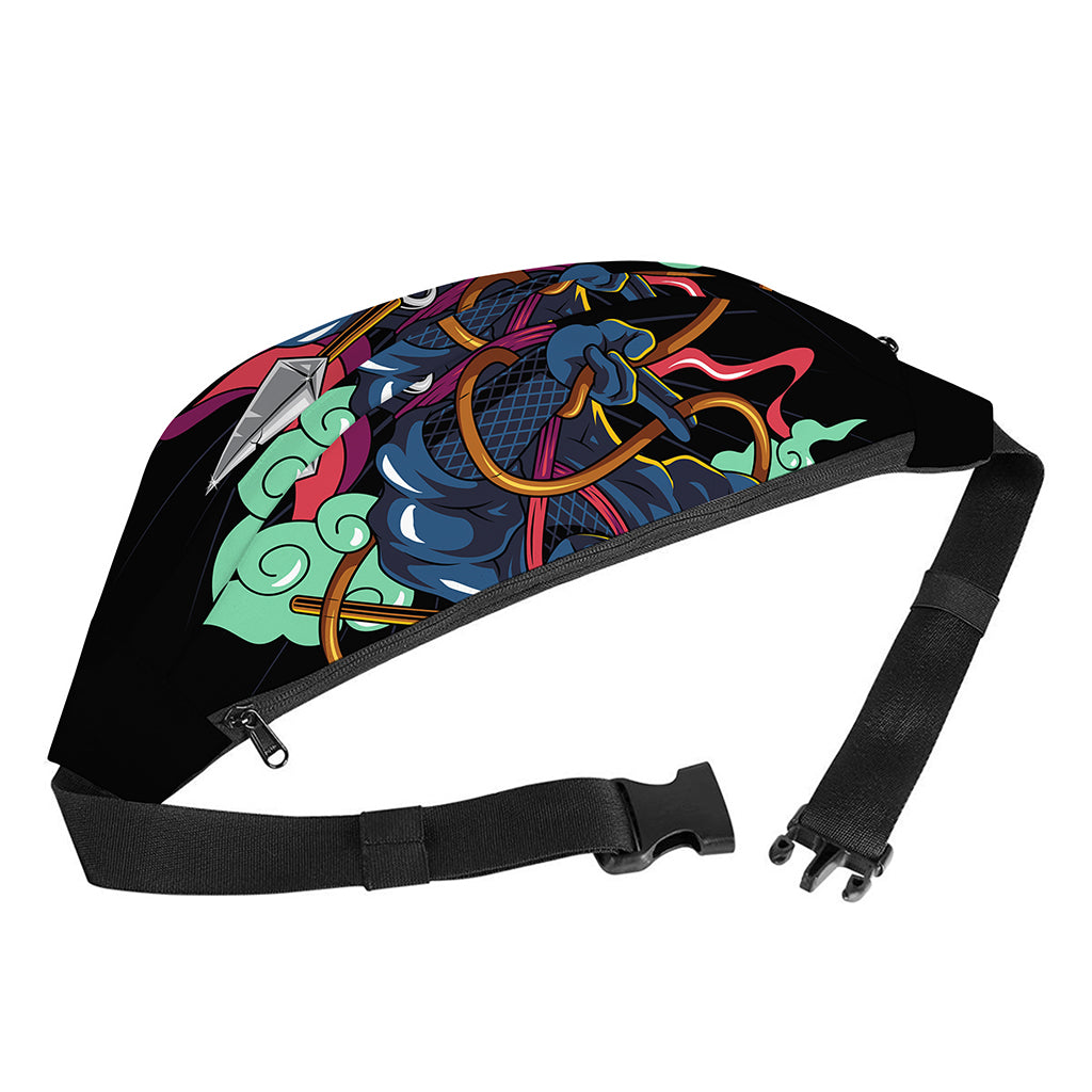 Ninja Warrior Print Fanny Pack