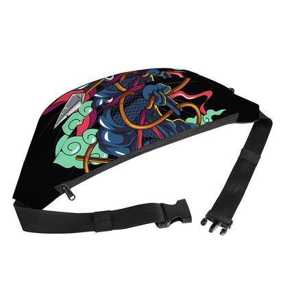 Ninja Warrior Print Fanny Pack