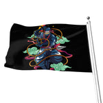 Ninja Warrior Print Flag
