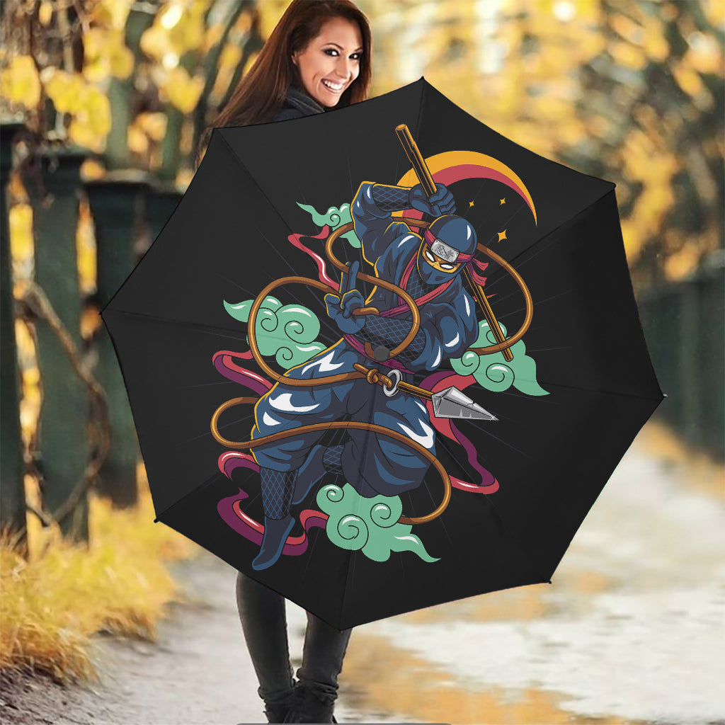 Ninja Warrior Print Foldable Umbrella