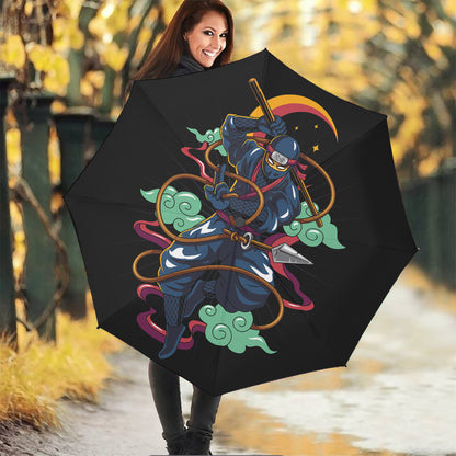 Ninja Warrior Print Foldable Umbrella