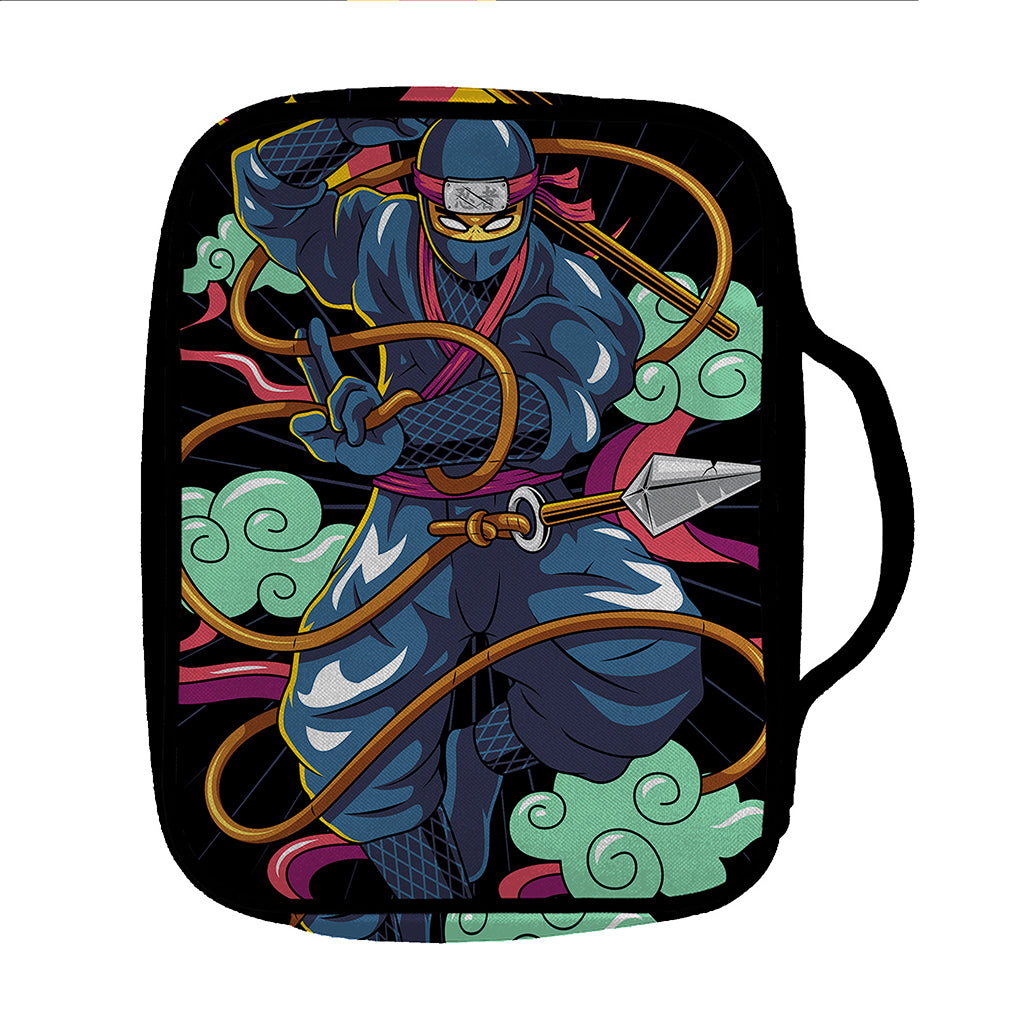 Ninja Warrior Print Front Pocket Bible Bag