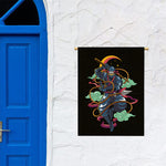 Ninja Warrior Print Garden Flag