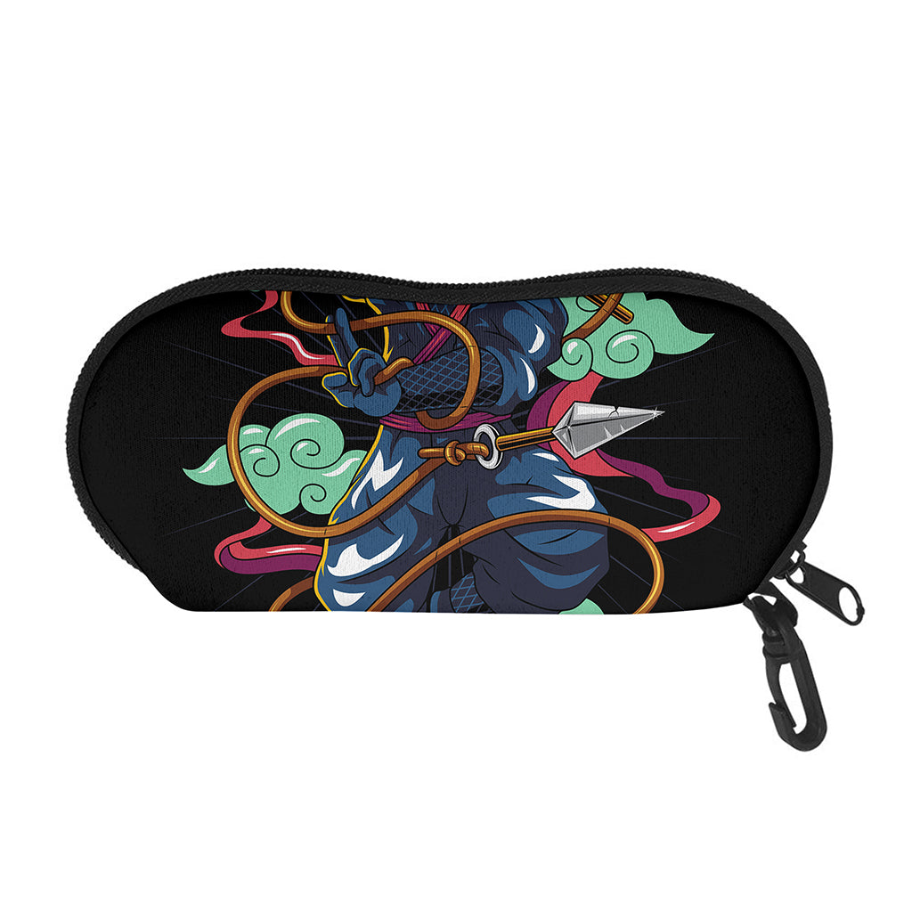 Ninja Warrior Print Glasses Case