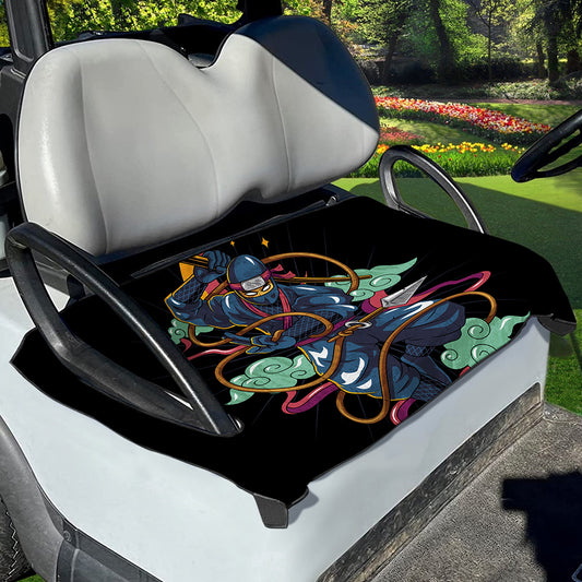 Ninja Warrior Print Golf Cart Seat Cover