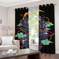 Ninja Warrior Print Grommet Curtains
