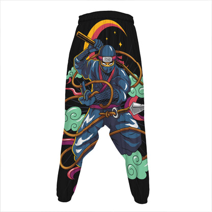 Ninja Warrior Print Hammer Pants