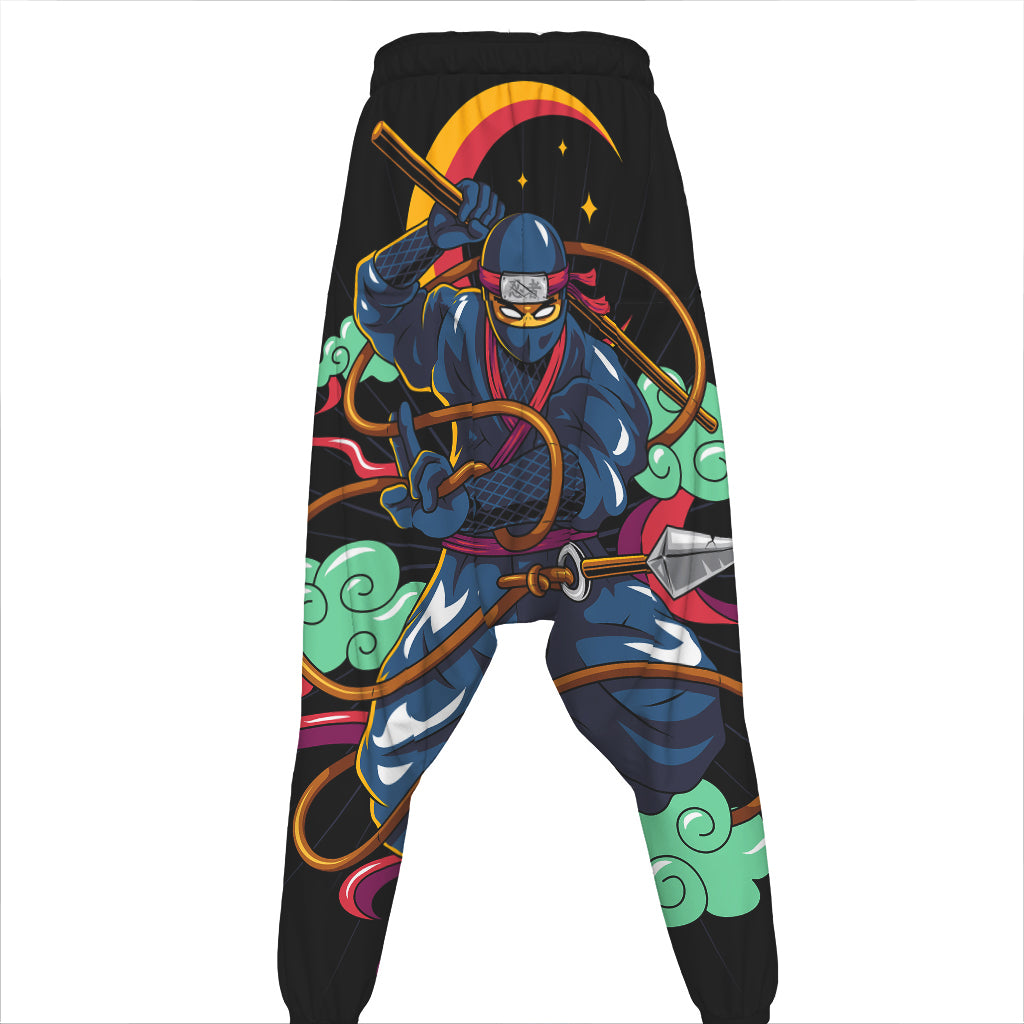 Ninja Warrior Print Hammer Pants