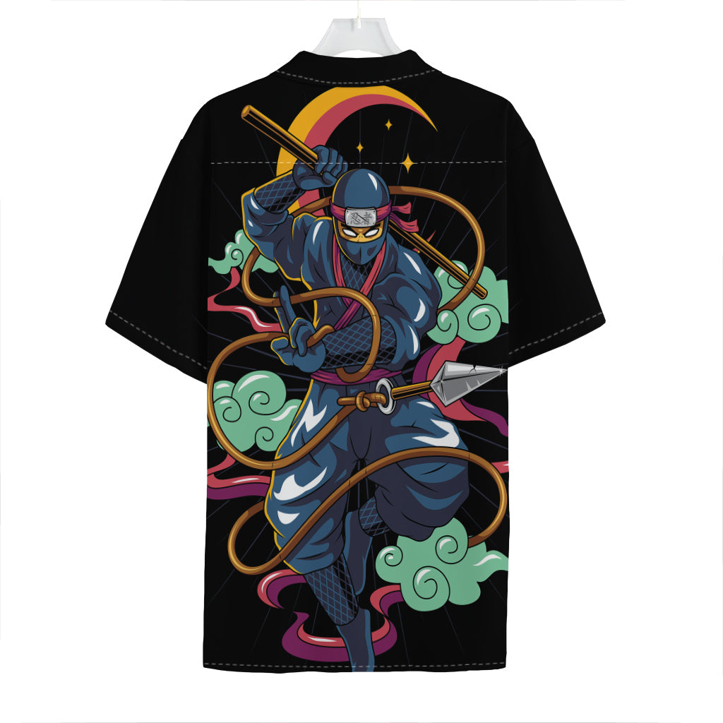 Ninja Warrior Print Hawaiian Shirt