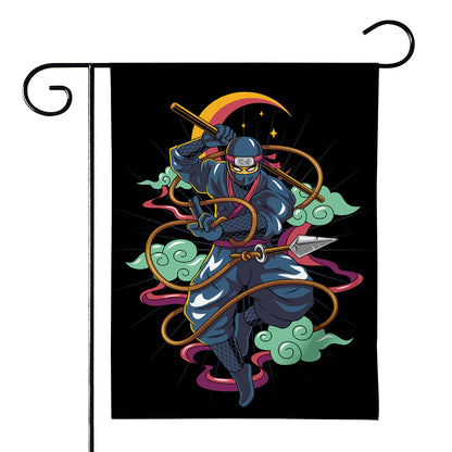 Ninja Warrior Print House Flag