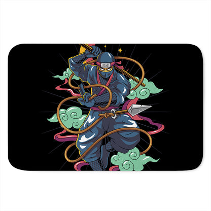 Ninja Warrior Print Indoor Door Mat