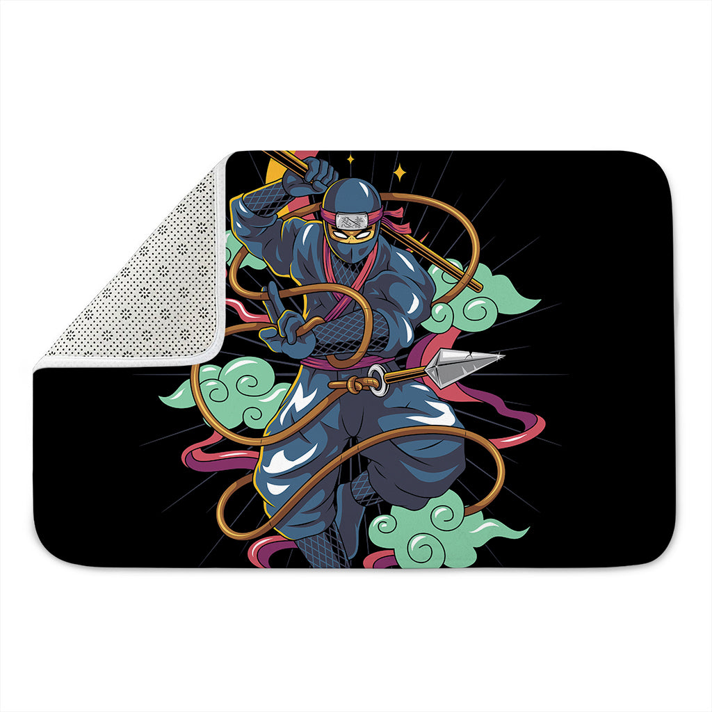 Ninja Warrior Print Indoor Door Mat