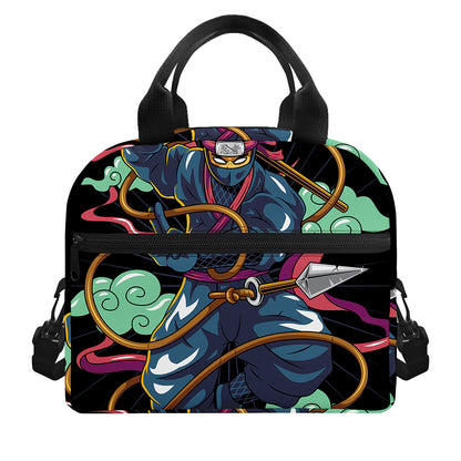 Ninja Warrior Print Insulated Lunch Bag