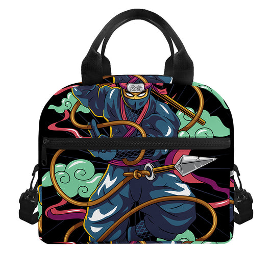 Ninja Warrior Print Insulated Lunch Bag
