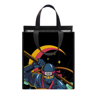 Ninja Warrior Print Insulated Lunch Tote