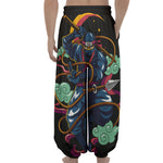 Ninja Warrior Print Lantern Pants