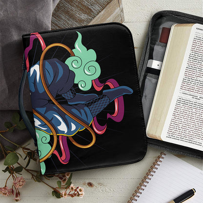 Ninja Warrior Print Leather Bible Cover