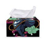 Ninja Warrior Print Leather Tissue Box Cover