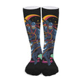 Ninja Warrior Print Long Socks