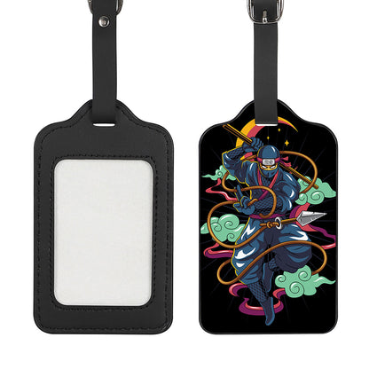 Ninja Warrior Print Luggage Tag