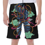 Ninja Warrior Print Men's Beach Shorts