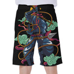 Ninja Warrior Print Men's Beach Shorts