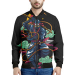 Ninja Warrior Print Men's Bomber Jacket