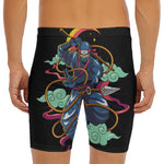 Ninja Warrior Print Men's Long Boxer Briefs