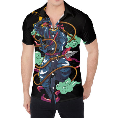 Ninja Warrior Print Men's Shirt
