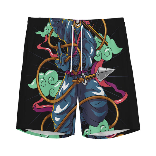 Ninja Warrior Print Men's Sports Shorts