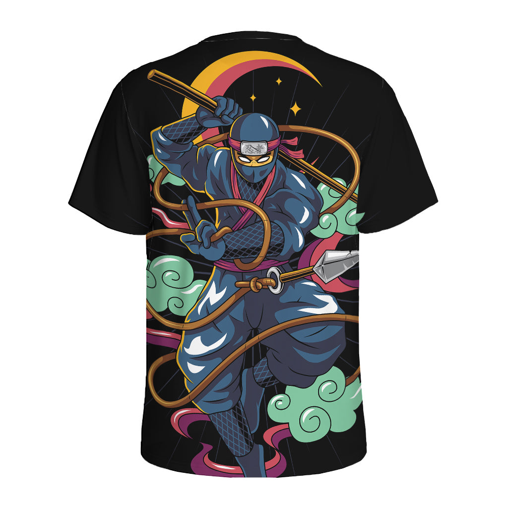 Ninja Warrior Print Men's Sports T-Shirt