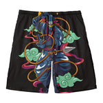 Ninja Warrior Print Men's Swim Trunks