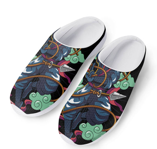 Ninja Warrior Print Mesh Casual Shoes