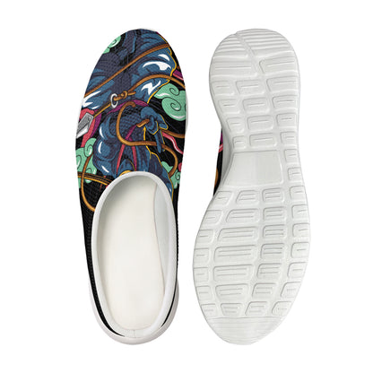 Ninja Warrior Print Mesh Casual Shoes