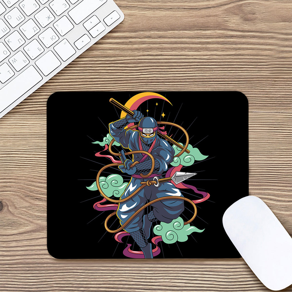 Ninja Warrior Print Mouse Pad