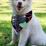 Ninja Warrior Print Over The Collar Dog Bandana