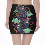 Ninja Warrior Print Pencil Mini Skirt