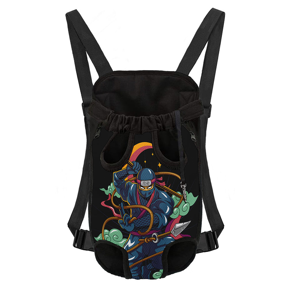 Ninja Warrior Print Pet Carrier Backpack