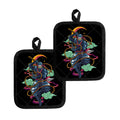 Ninja Warrior Print Pot Holders