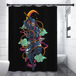 Ninja Warrior Print Premium Shower Curtain