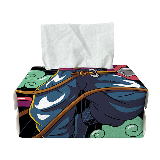 Ninja Warrior Print Rectangle Tissue Box Cover