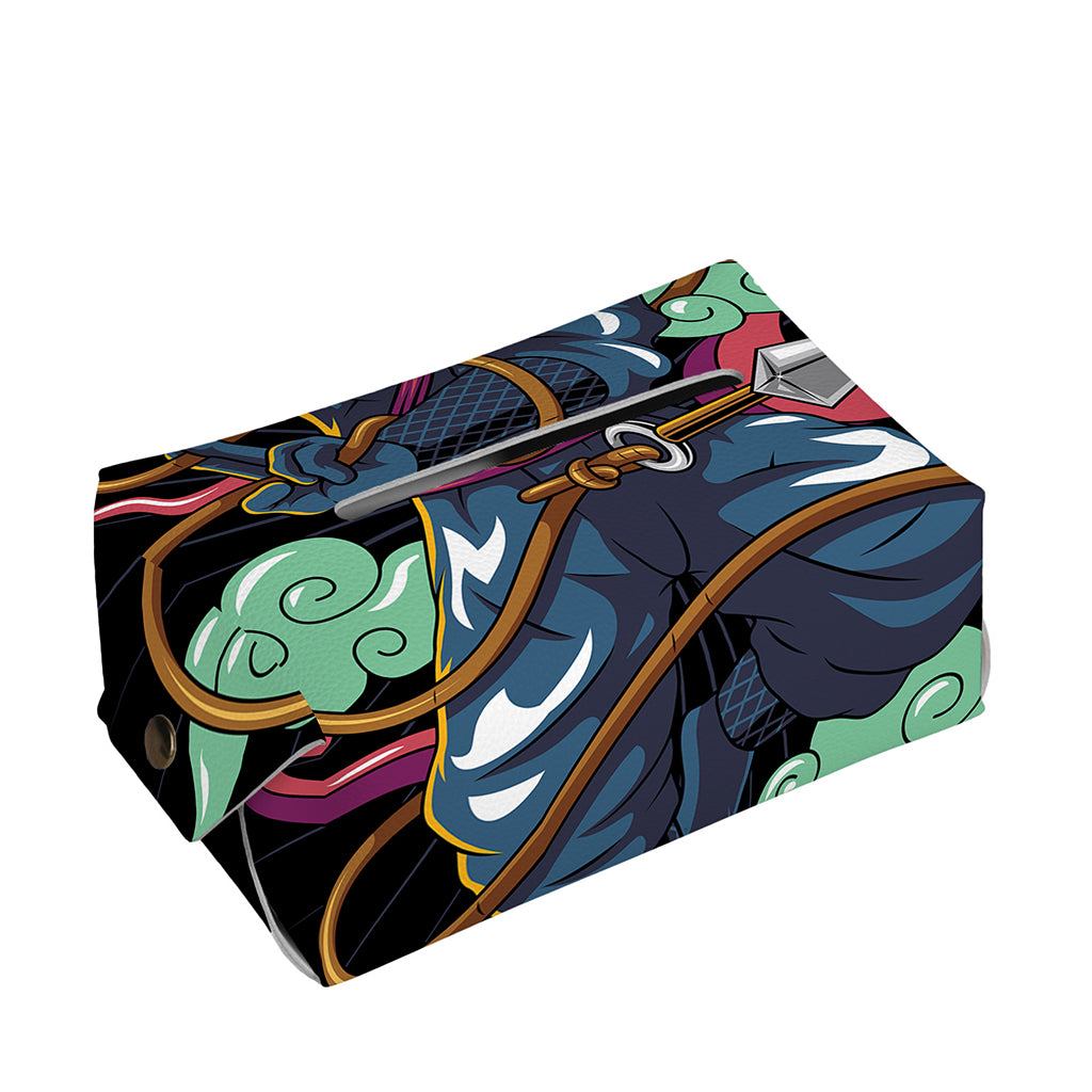 Ninja Warrior Print Rectangle Tissue Box Cover