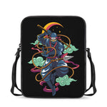 Ninja Warrior Print Rectangular Crossbody Bag